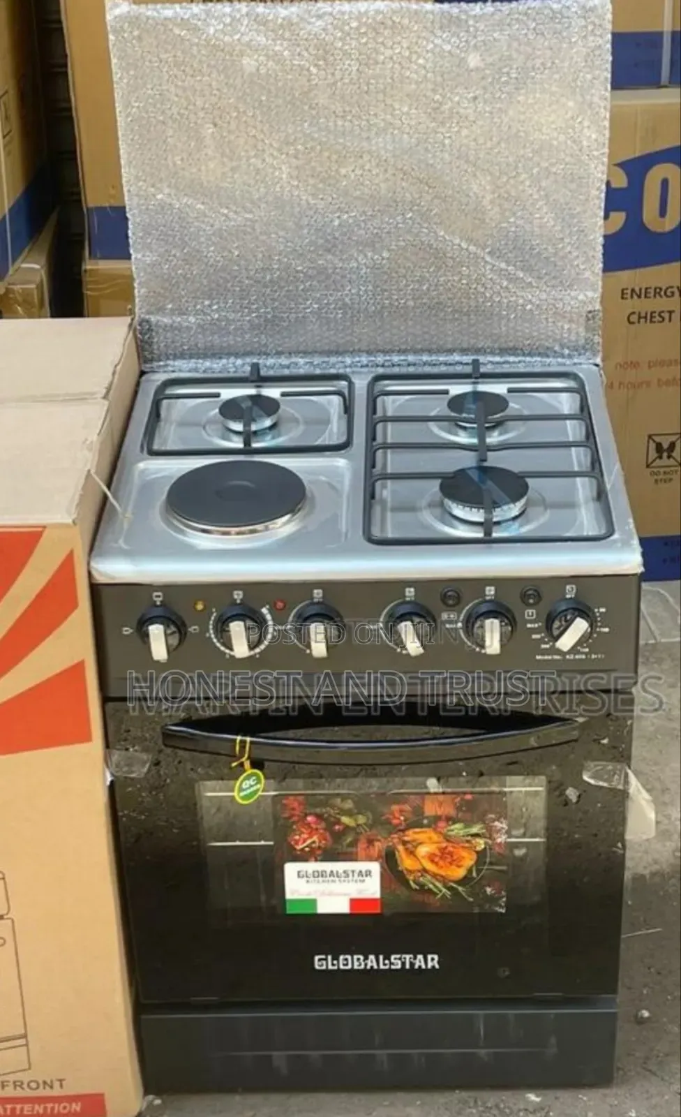 Globalstar 60 by 60 Electric Oven Standing Cooker