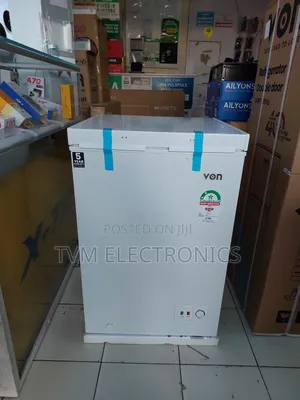 Von Vafc10dhw Chest Freezer, 98l - White