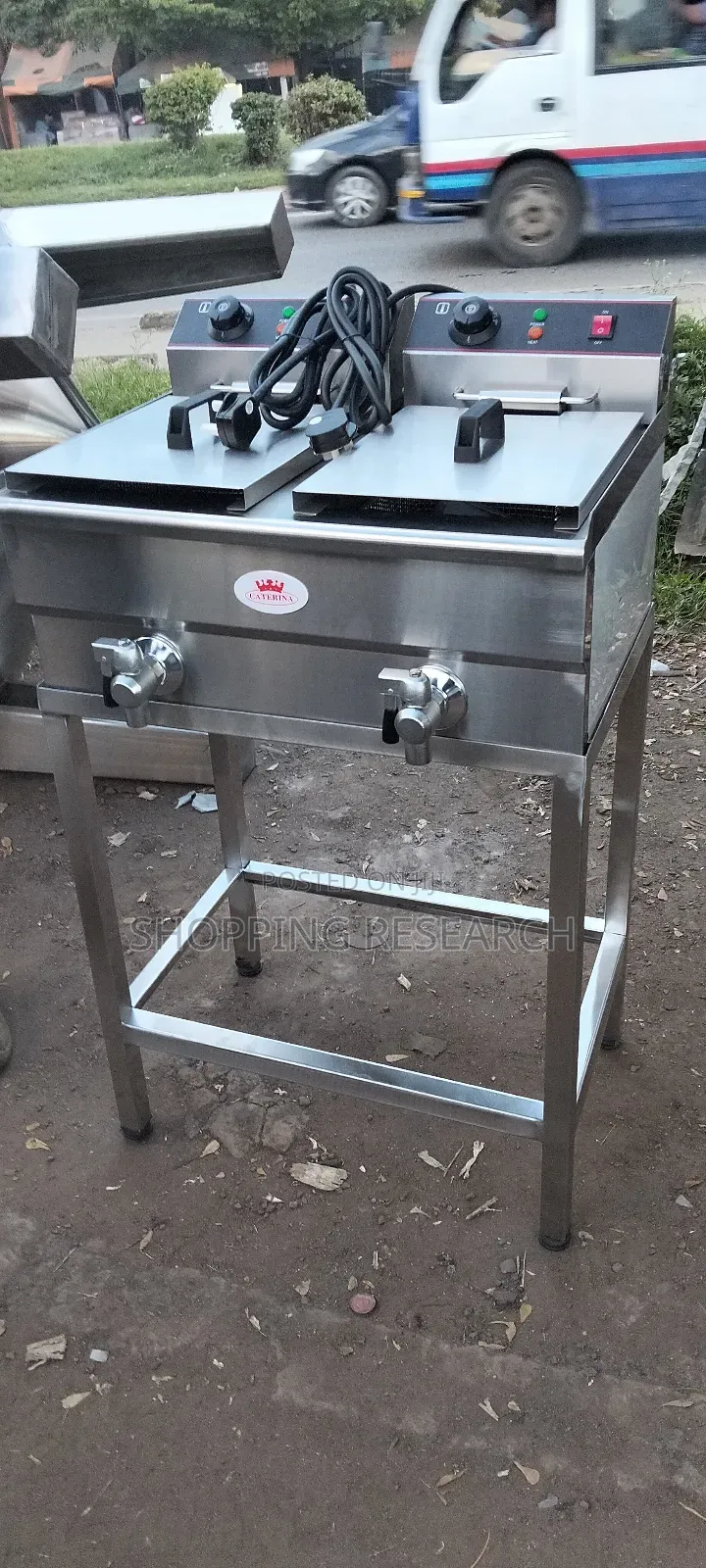 Heavy-duty Chips Fryer Commercial 10+10l