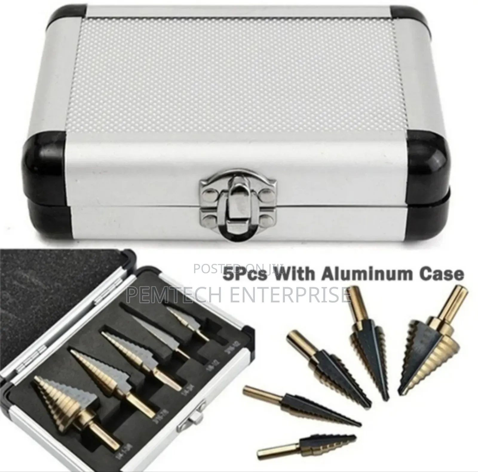 5pcs Carbide Step Bits