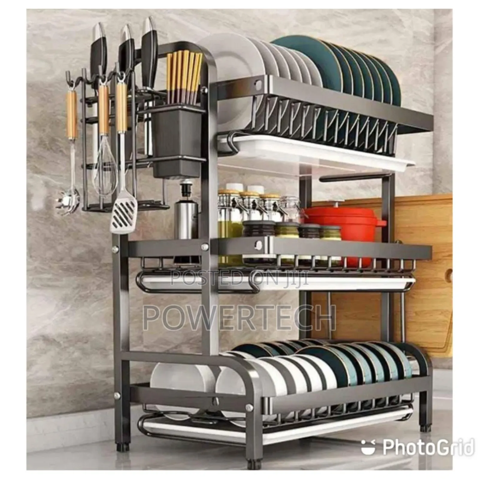 3 Layer Advanced Black Dishrack