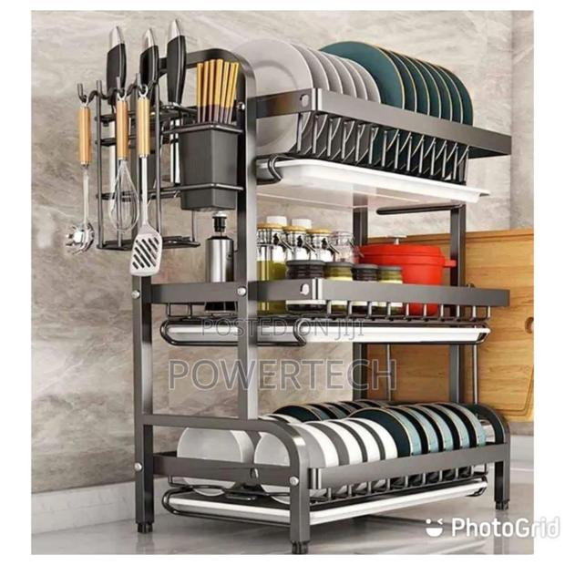 3 Layer Advanced Black Dishrack - main view