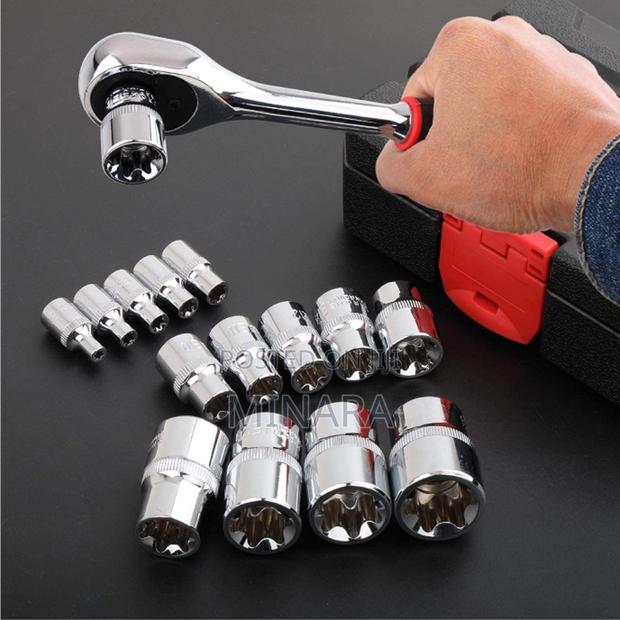 14 PCS Female E Star Torx Socket Set E4-E24, E-Torx - thumbnail 4