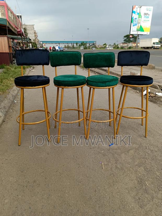Kitchen Stools or Counter Stools, Black and Green  - thumbnail 2