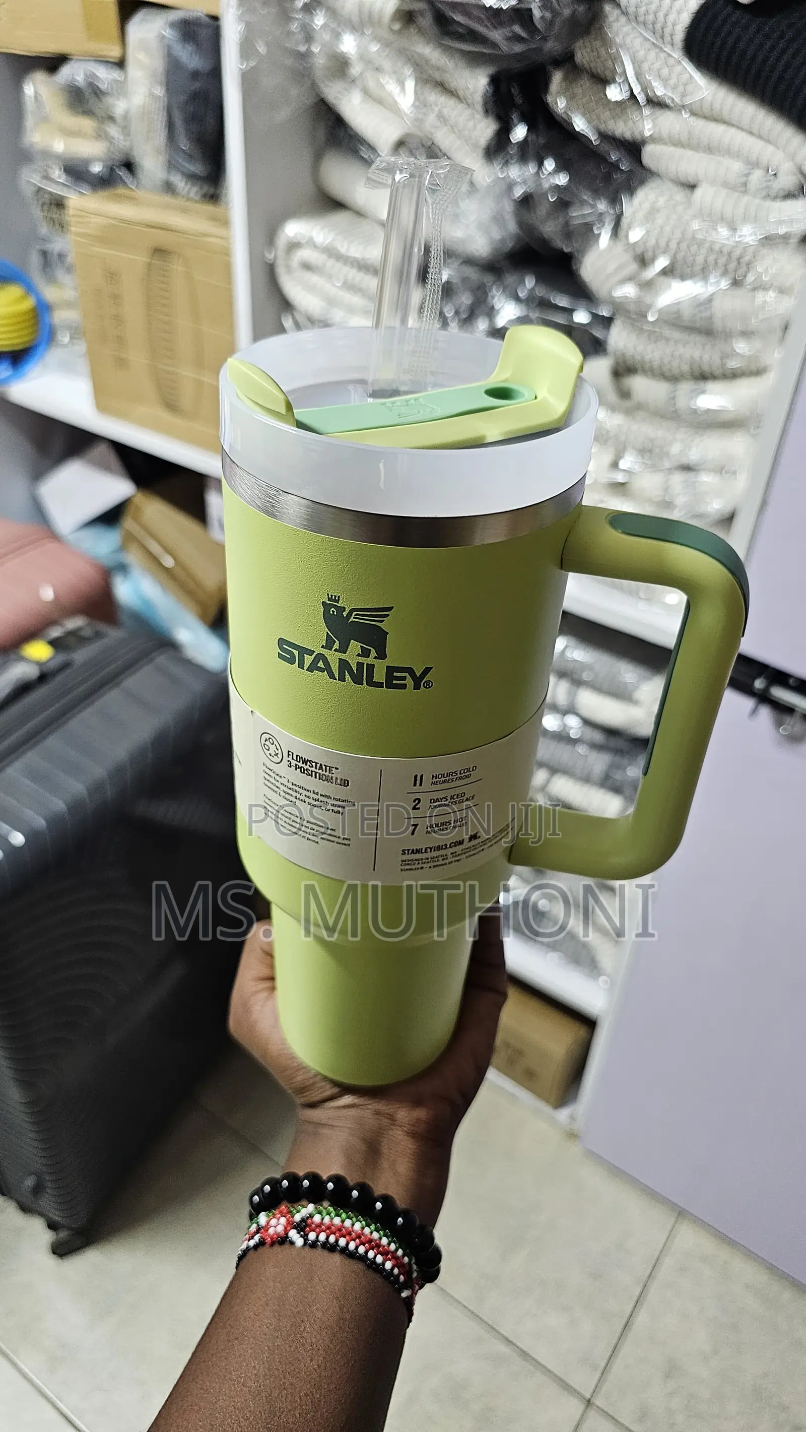 Green Stainless Steel Travel Mug