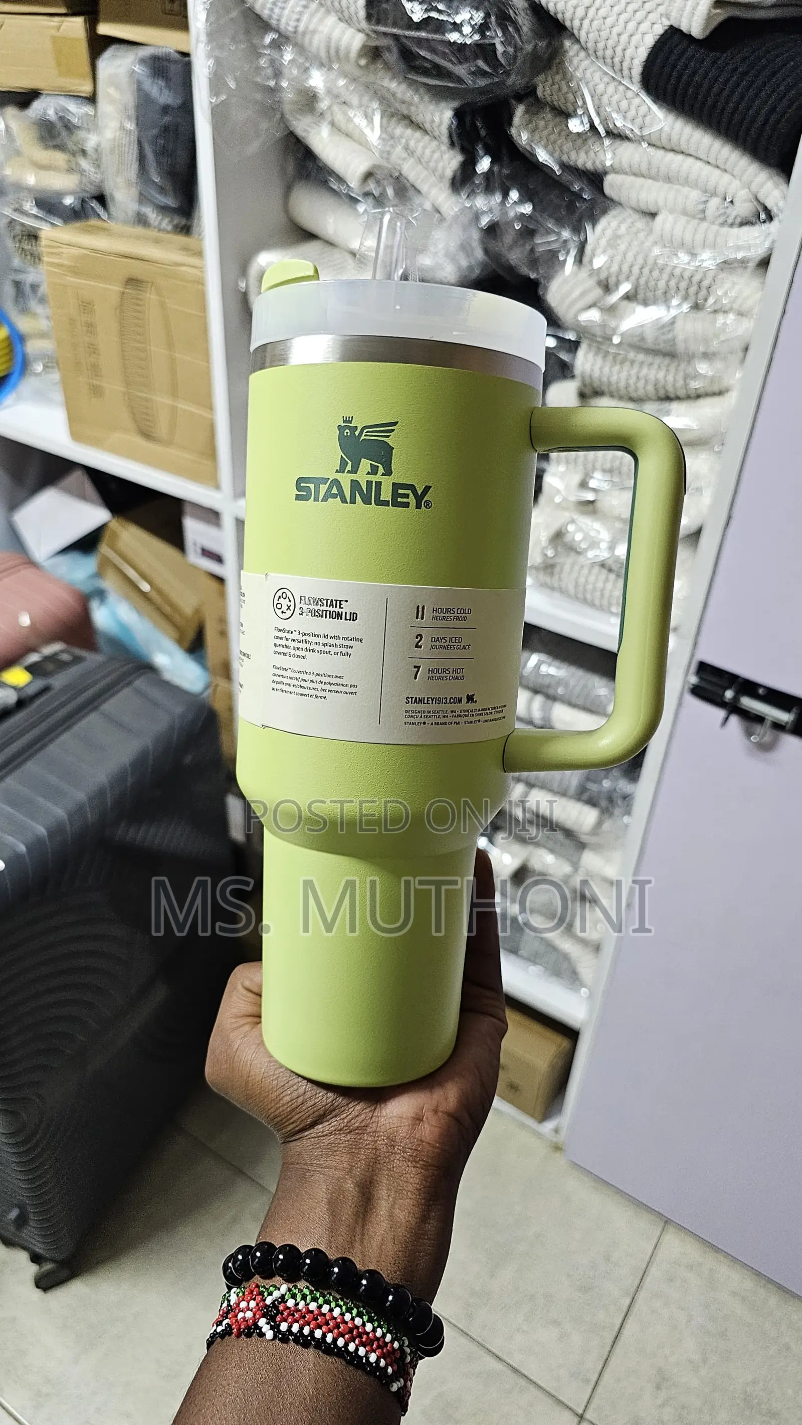 Green Stainless Steel Travel Mug
