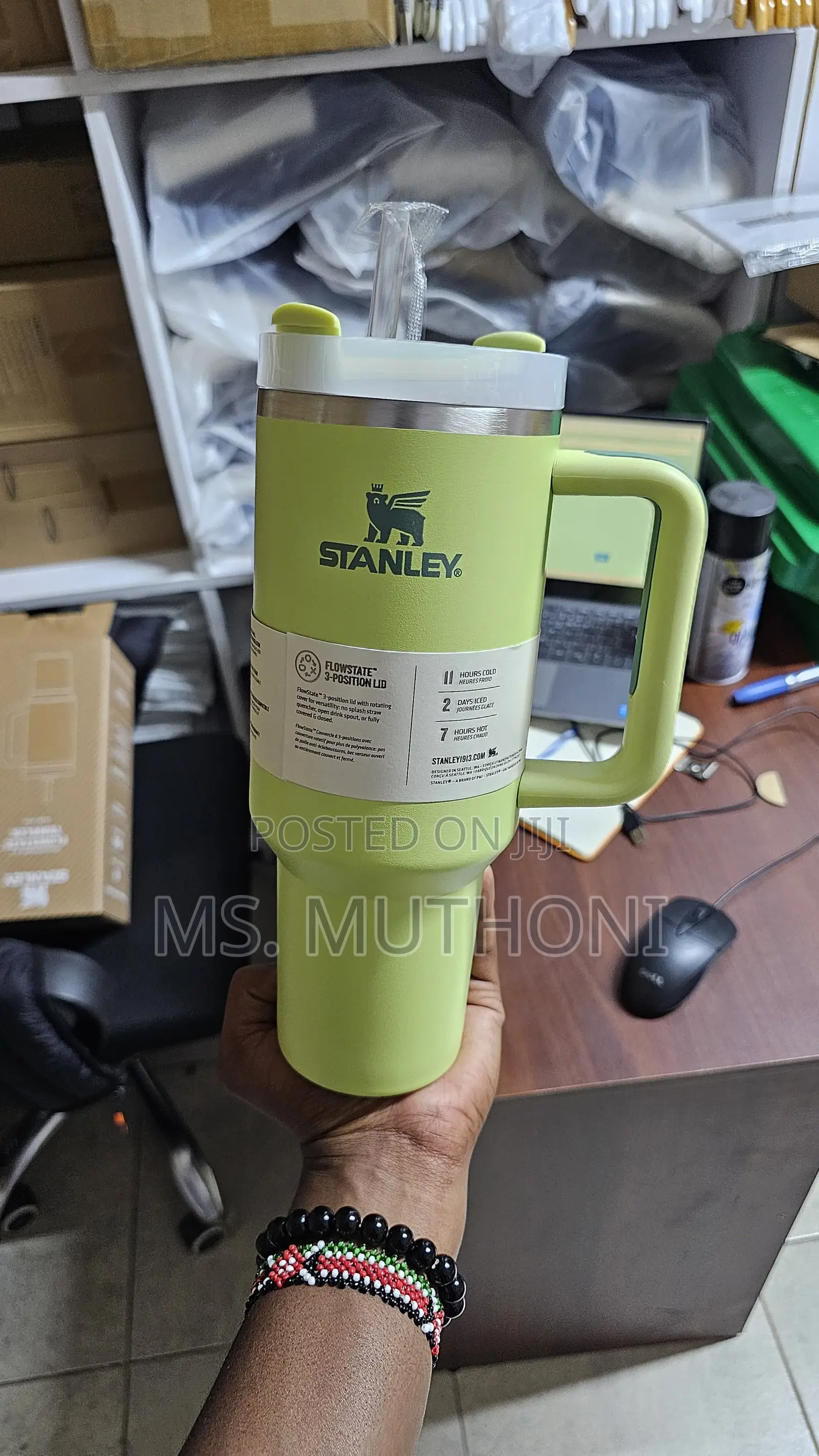 Green Stainless Steel Travel Mug