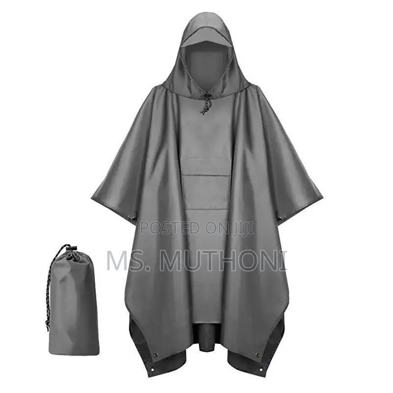 High Quality Unisex Adult Rain Poncho With Cap*