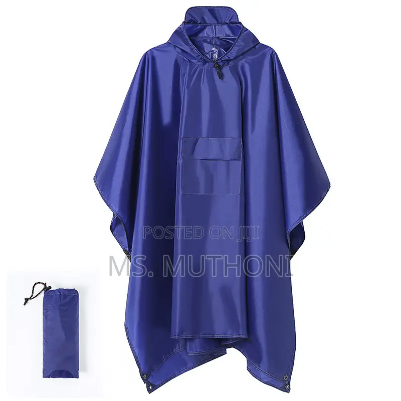 High Quality Unisex Adult Rain Poncho With Cap*