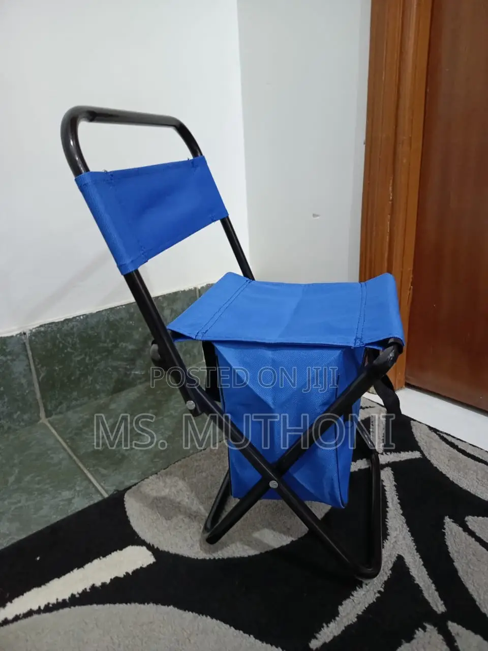 Foldable Camping Chair With Storage Pouch*
