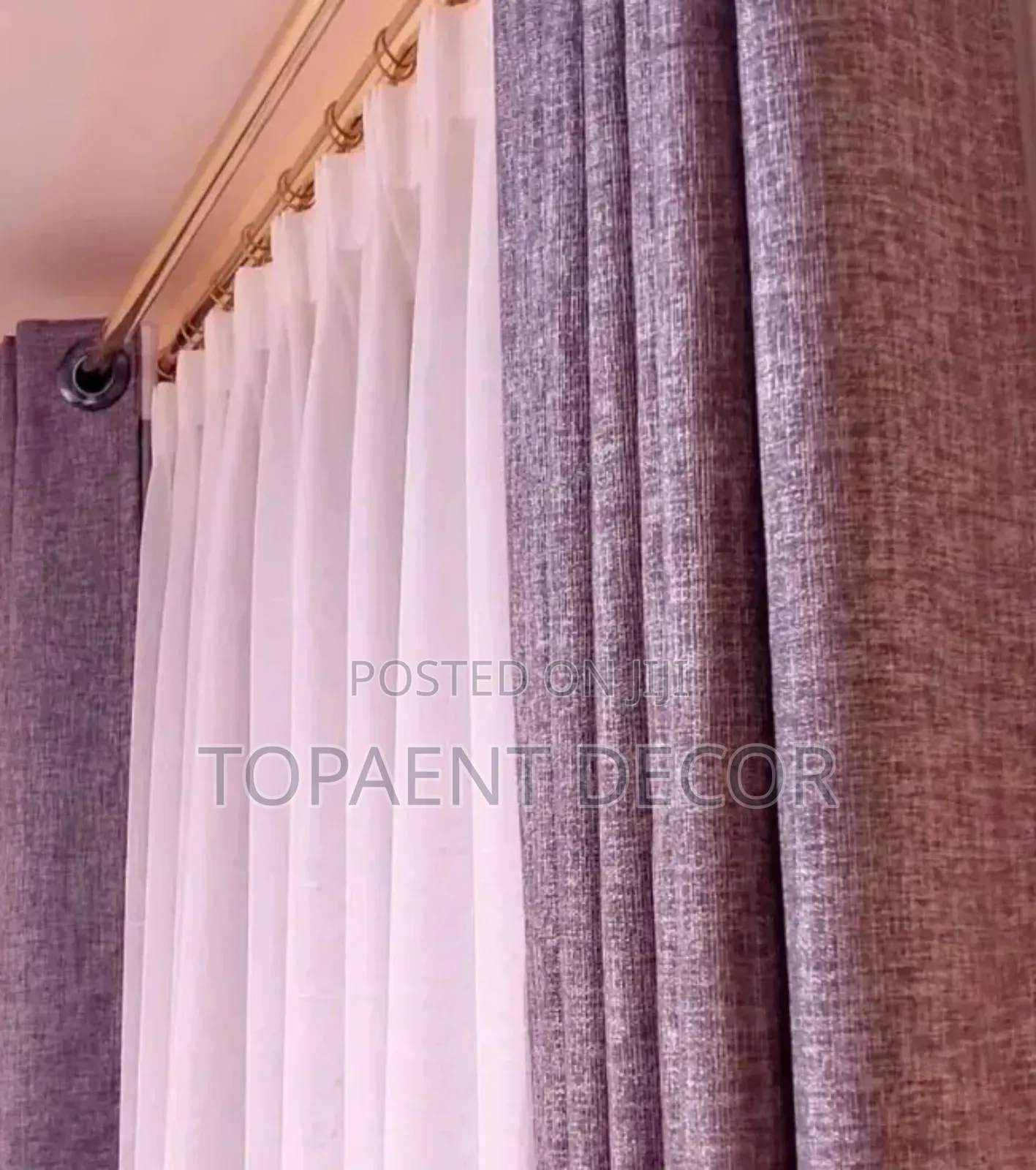 Light Grey Translucent Window Curtains and Whiteclassy Sheer
