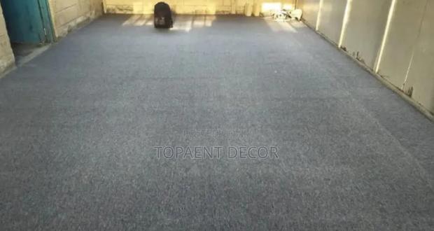 Delta Grey 4mm Wall to Wall Yoga Training Room Floor Carpet - main view