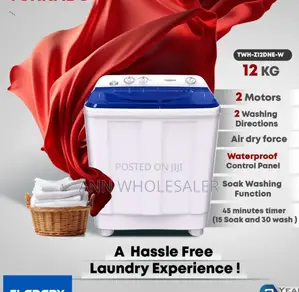 2 Motor Washing Tornado 12kg Twin Tub Washing Machine TWM/6