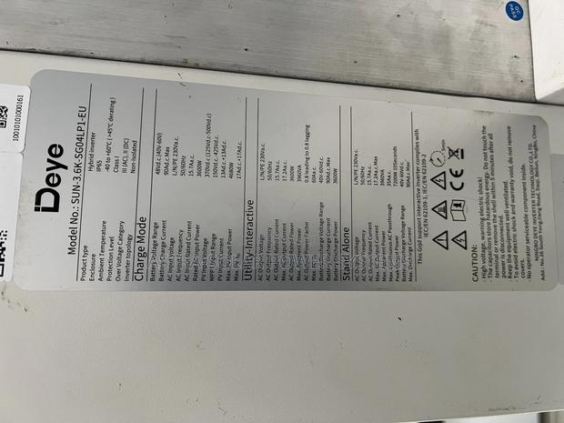 Deye 3.6kva 48v Hybrid Inverter - thumbnail 2