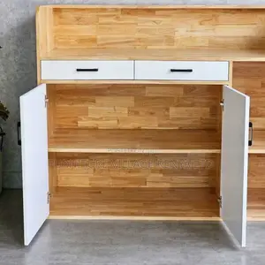 Reception Desk:1.8m Service Counter Wooden Reception Unit