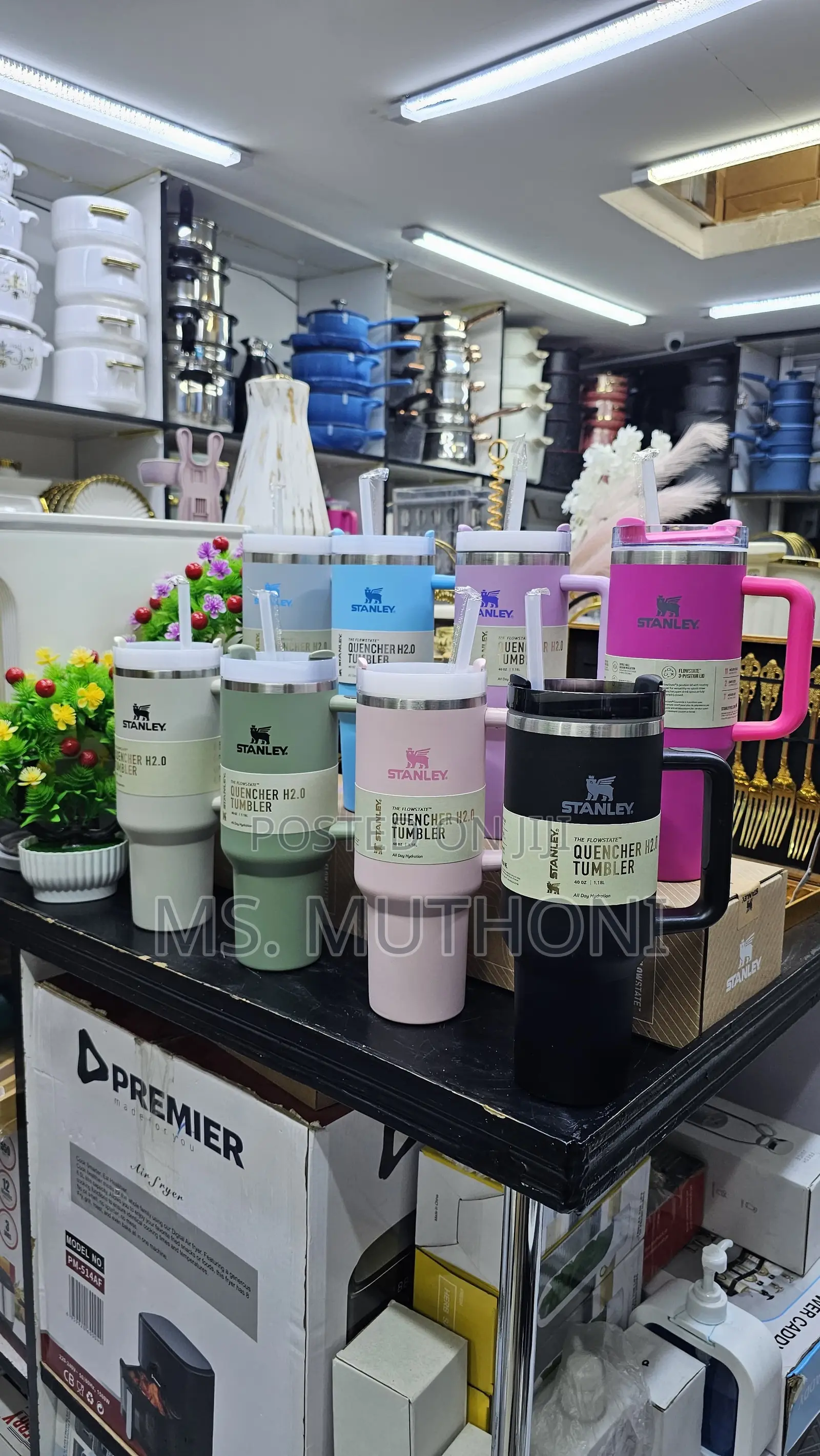 Stanley Cups Black, White, Hot Pink, Baby Pink, Purple,Mist,