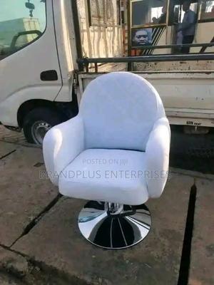 White Salon Styling Seat - thumbnail 2