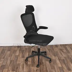 Office Chairs:Mesh Rotating Desk Chair With Sleek Arm Design