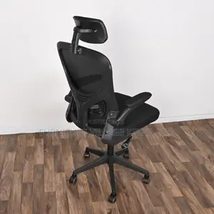 Office Chairs:Mesh Rotating Desk Chair With Sleek Arm Design