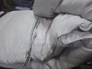 Grey Fine Stripped Cotton Binded Duvet Sets