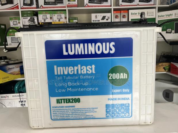 Luminous 12v 200ah Tall Tubular Battery