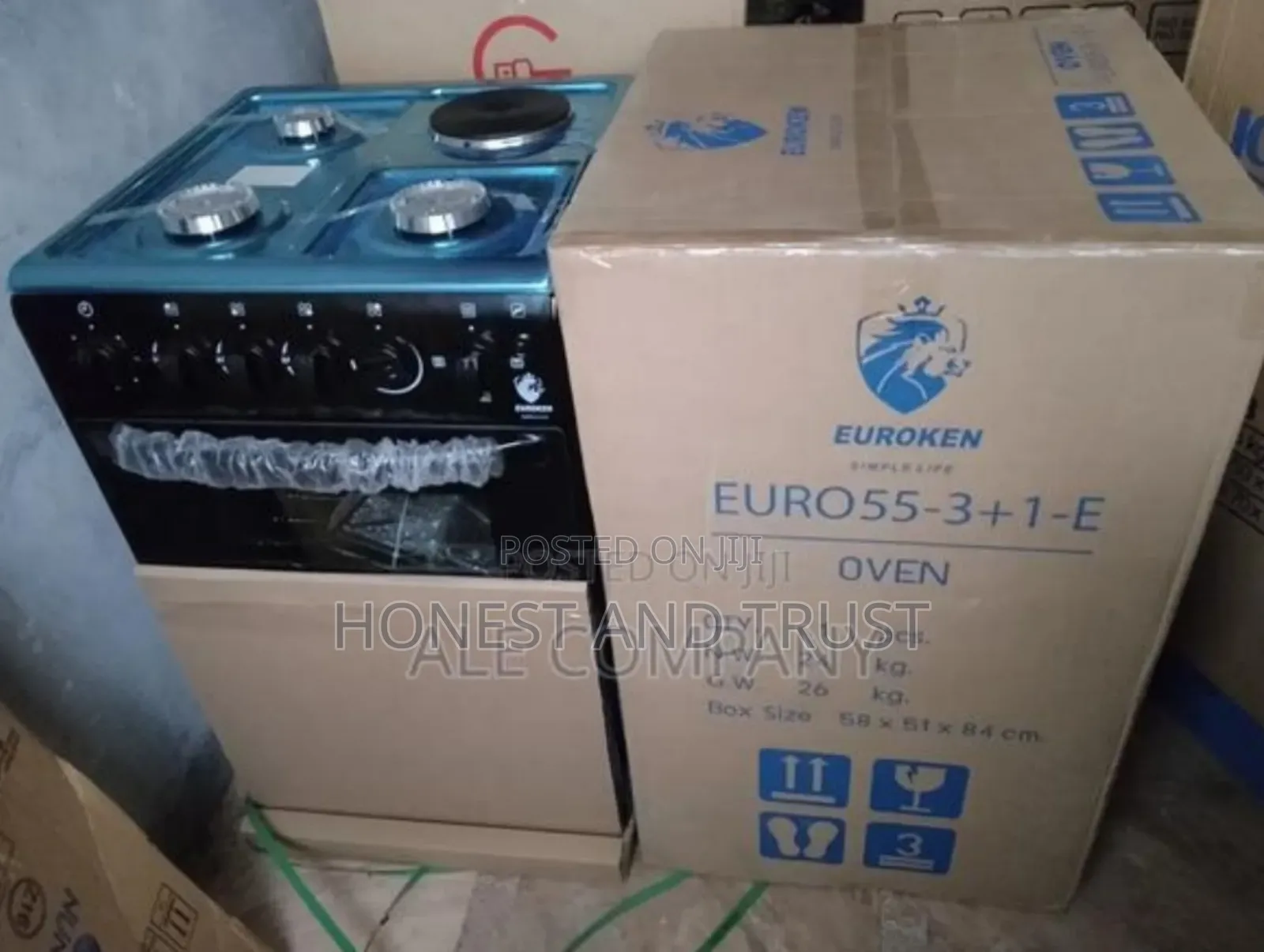 Euroken Cooker (3 + 1) Electric Oven Standing Cooker