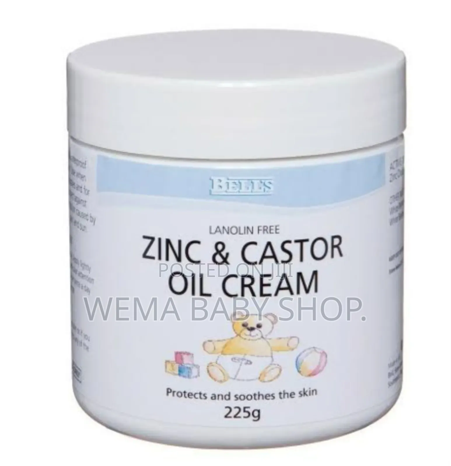 225g Bell Zinc Castor Oil Cream