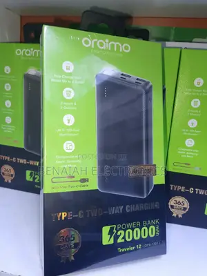 20000 Mah Powerbank, With Free Type C Cable