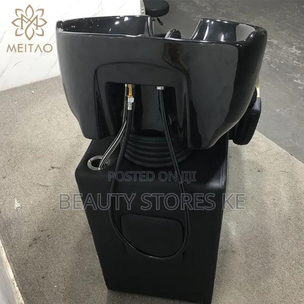 Executive Black.Gold Shampoo Sink Backwash Hair Salon Sink - main view