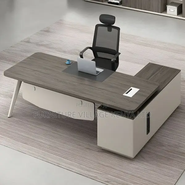 Office Tables:1.8 Meter L-Shape Premium Boss Desk With Stand