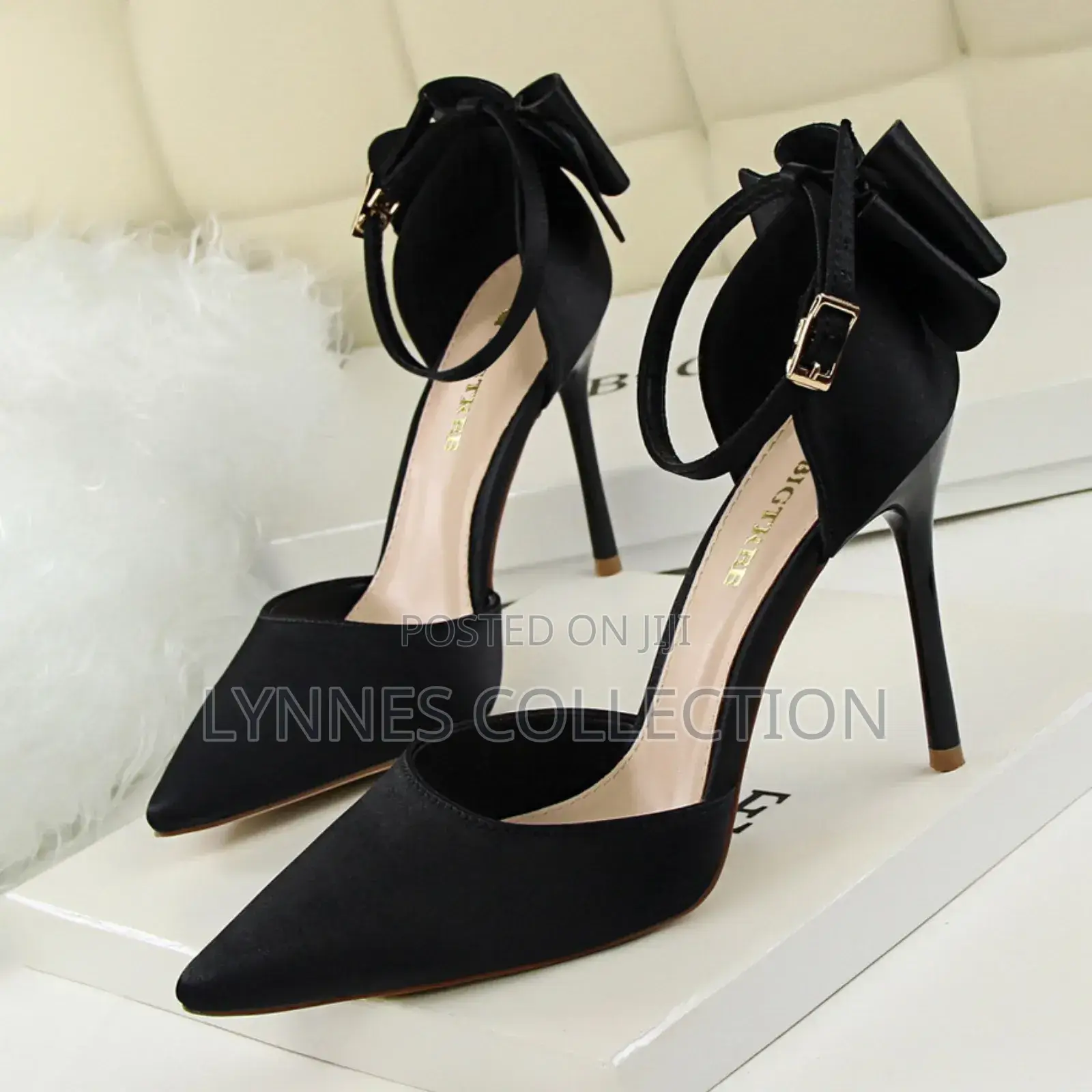 Big Tree Luxury Stilettos Ribbon,Ladies Heels