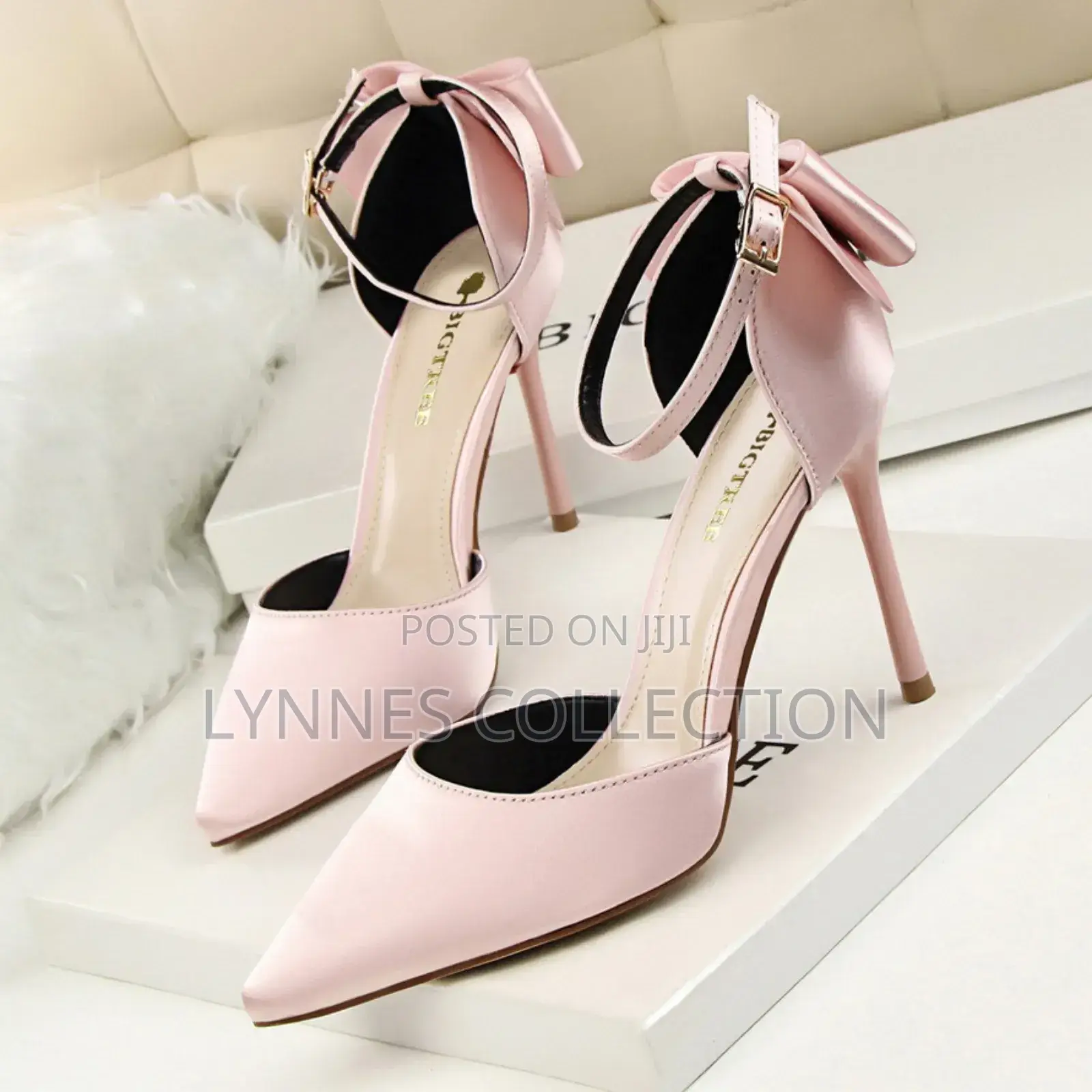 Big Tree Luxury Stilettos Ribbon,Ladies Heels