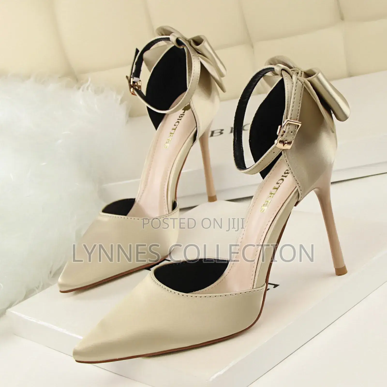 Big Tree Luxury Stilettos Ribbon,Ladies Heels