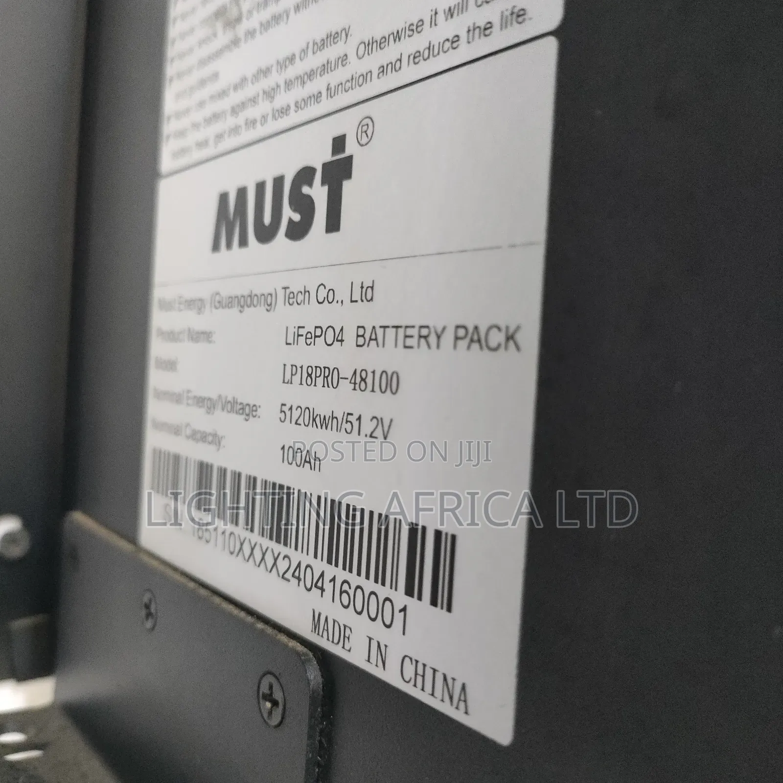 5.5kva - 5.12kwh Office/Home Lithium Backup System Free Installation