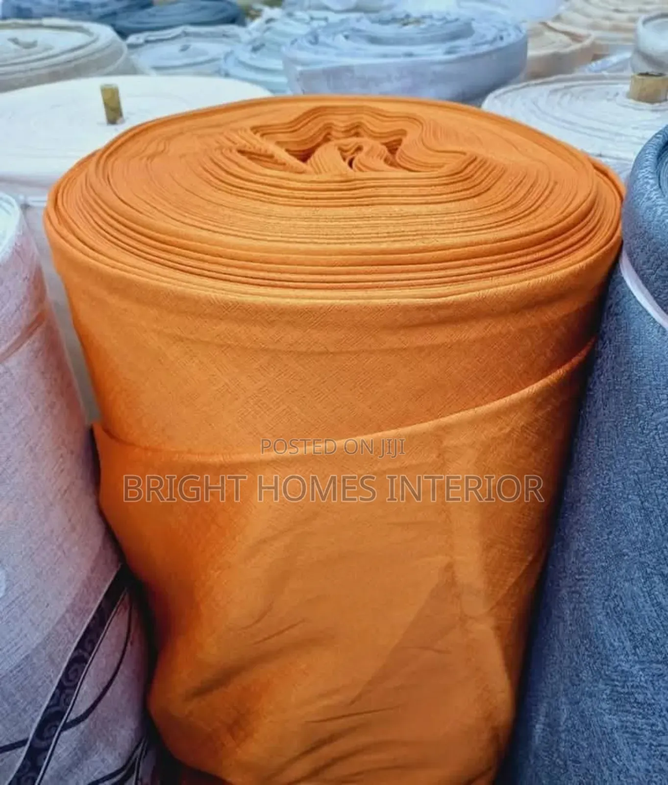 Orange Blackout Curtain Doesn't Allow Light