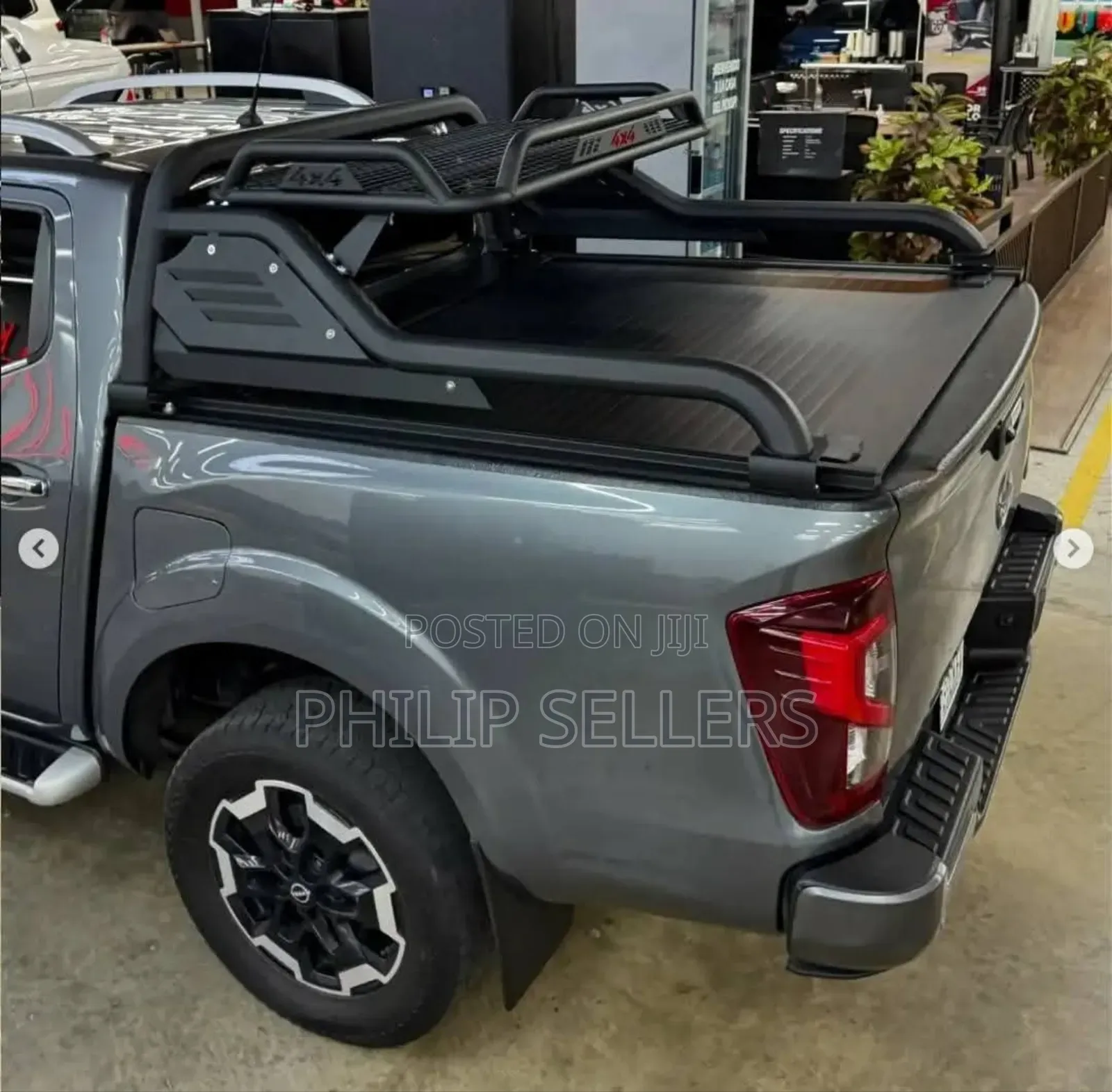 Black Stealth Rollbar With Luggage Basket for Ford Ranger