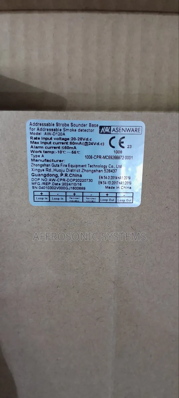 Addressable Fire Alarm Sounder And Flasher