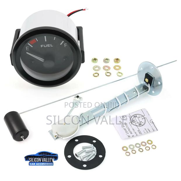 52mm Universal Fuel Level Gauge With Fuel Level Sending Unit - thumbnail 2