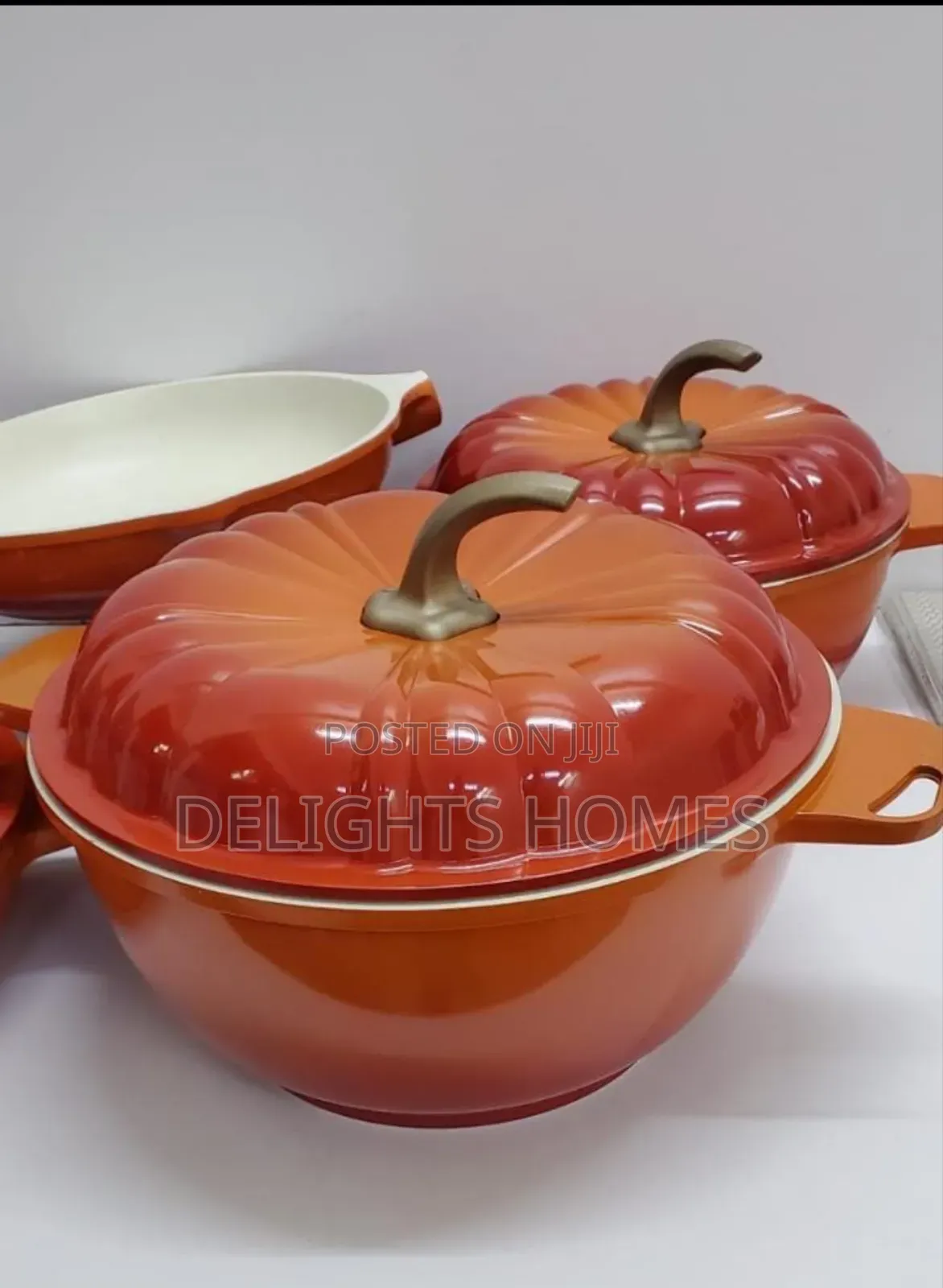 9pcs Usfe Pumpkin Granite Cookware Set