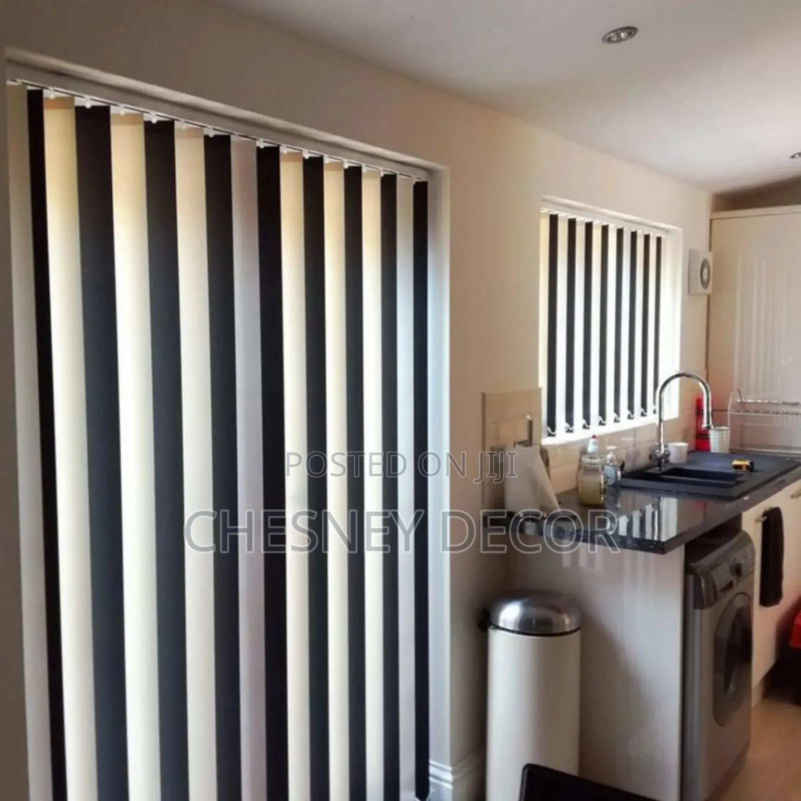 White Black Blinds