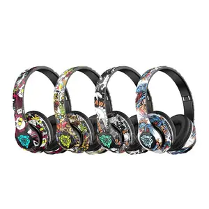 Graffiti Bluetooth Headphones Wireless Headsets