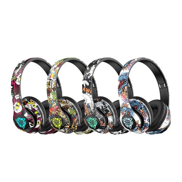 Graffiti Bluetooth Headphones Wireless Headsets