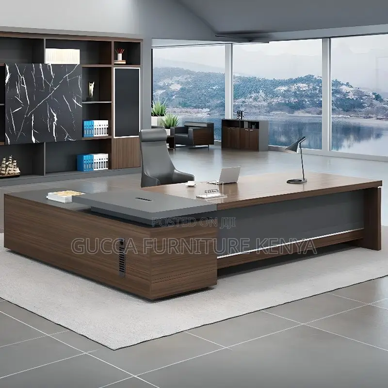 Office Tables: Office Executive Modern L-Desk 1800mm