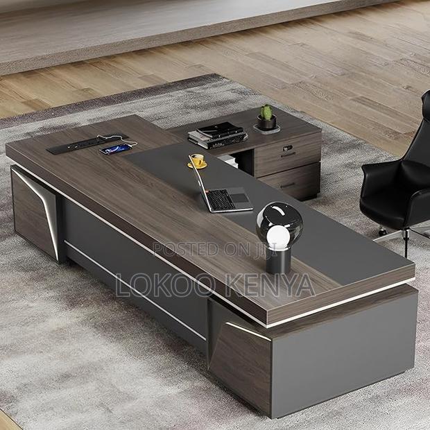 Office Desk: L-Shape Office Executive Desk