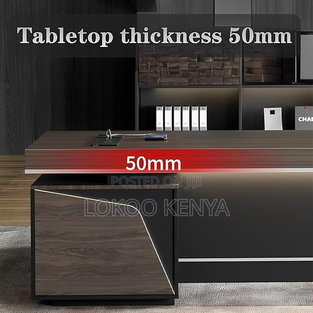 Office Desk: L-Shape Office Executive Desk - thumbnail 3