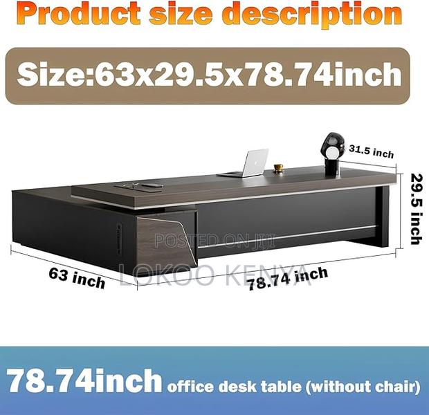 Office Desk: L-Shape Office Executive Desk - thumbnail 4