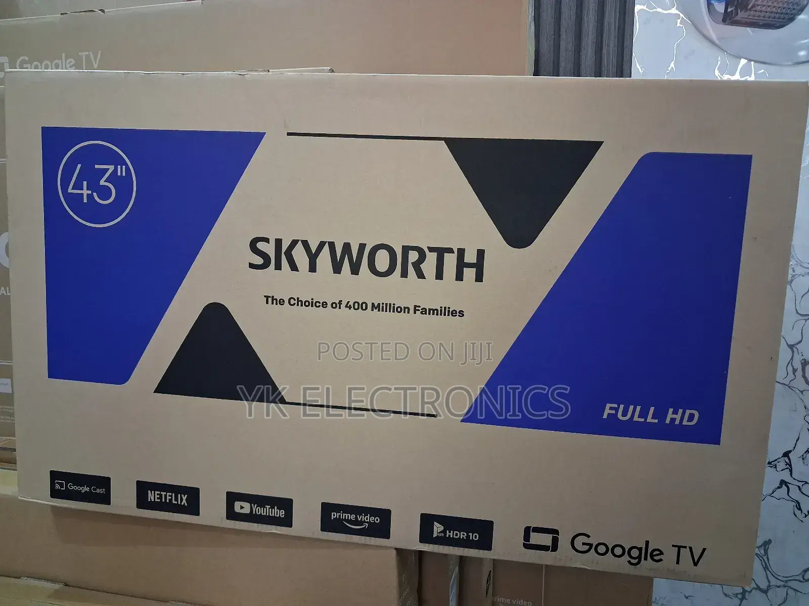 Skyworth 43e3500g,Full Hd(2024)Frameless Google Tv(1yr Wrty)