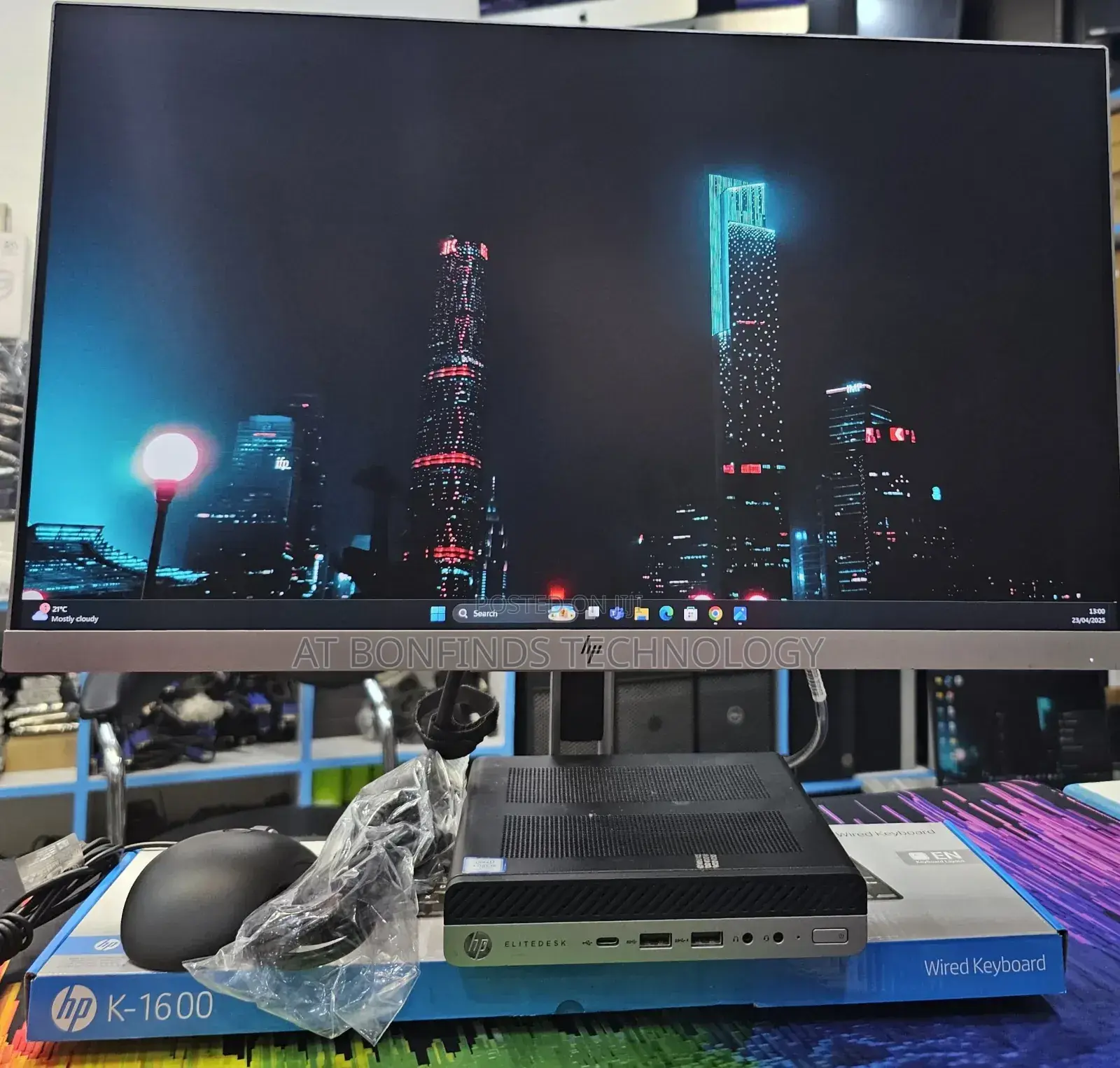 Desktop Computer HP EliteOne 800 G6 16GB Intel Core I5 SSD 256GB
