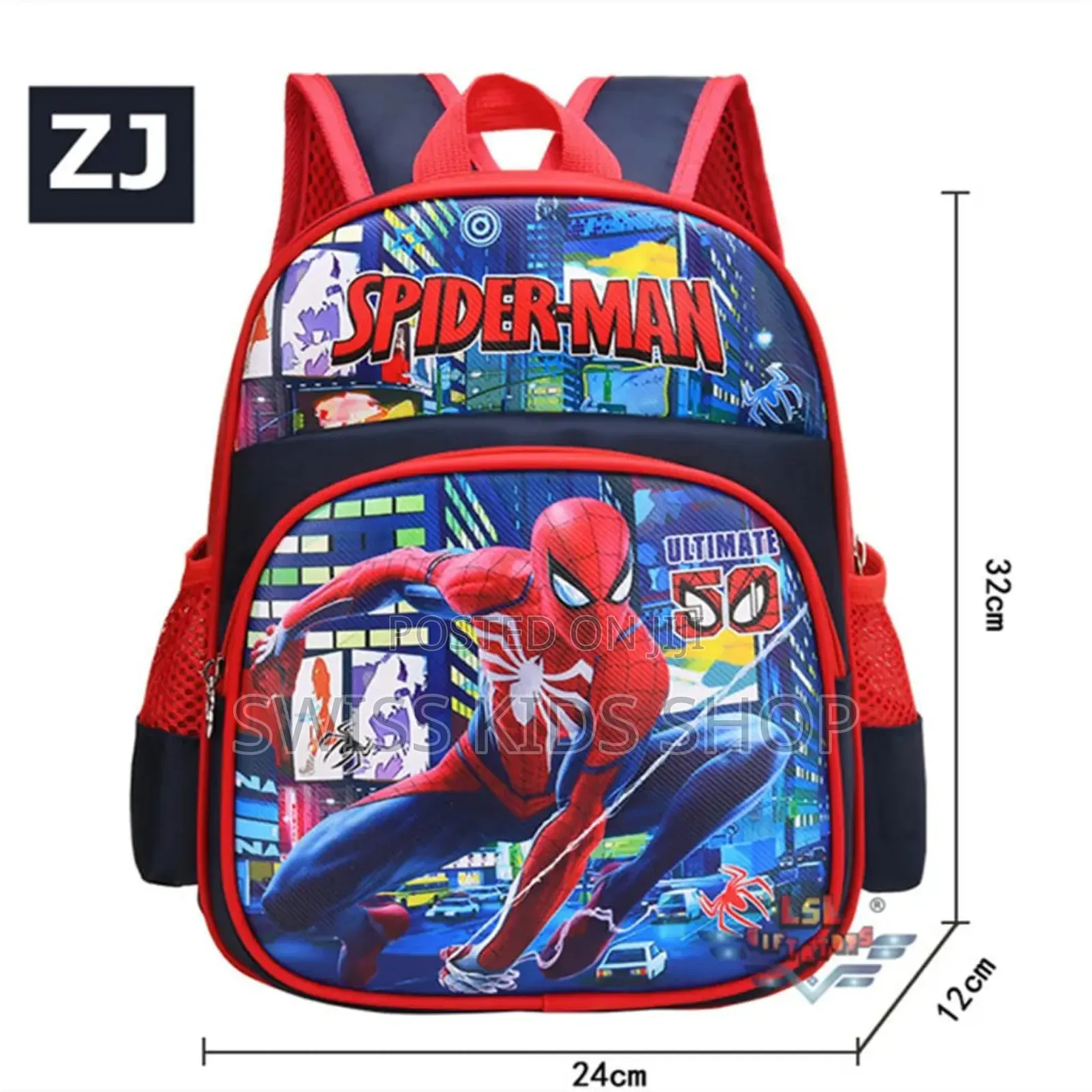 Spiderman Bag / Playgroup/ Beginners / Kindergarten Bag