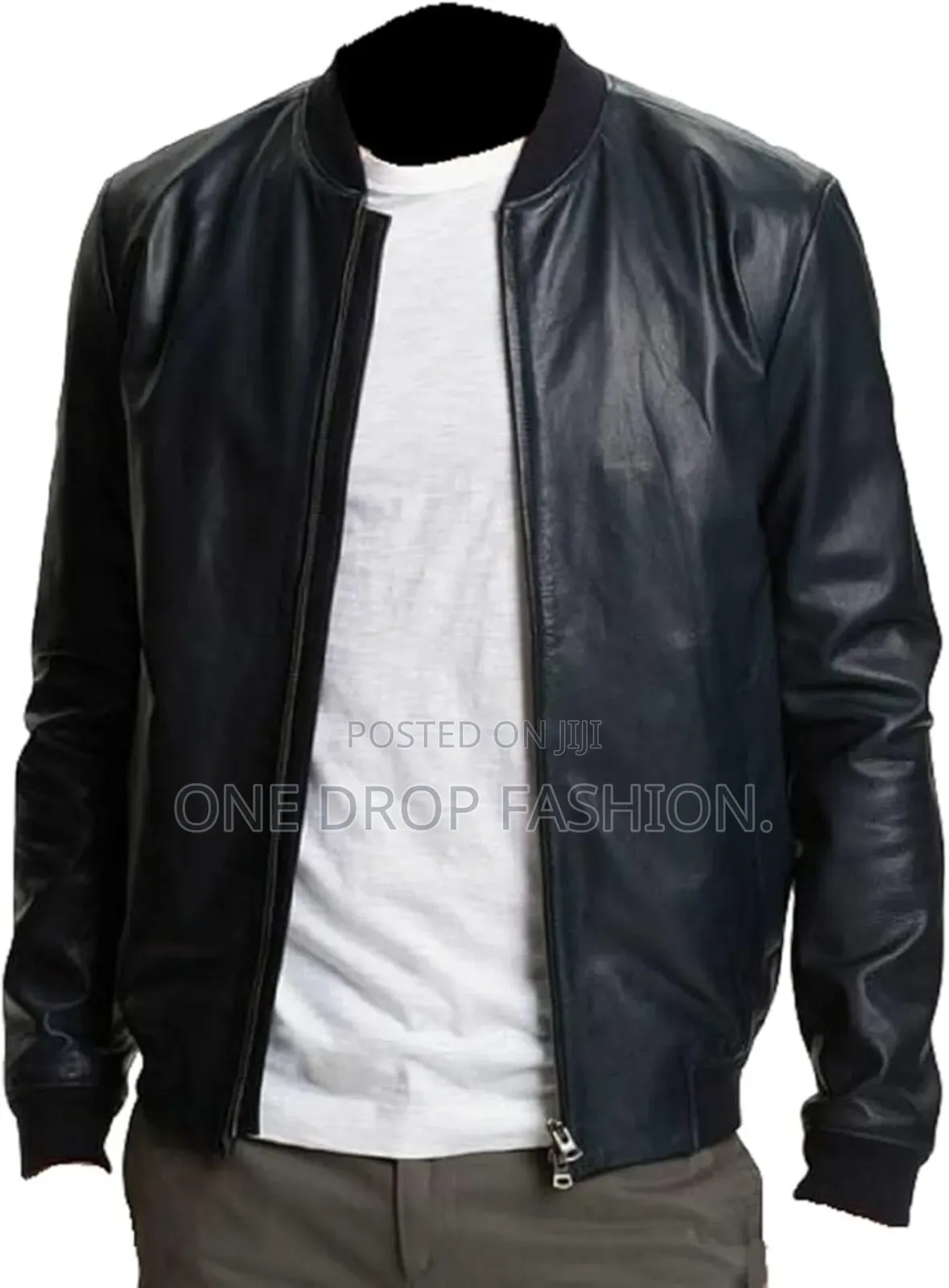 Faux Men Leather Jacket